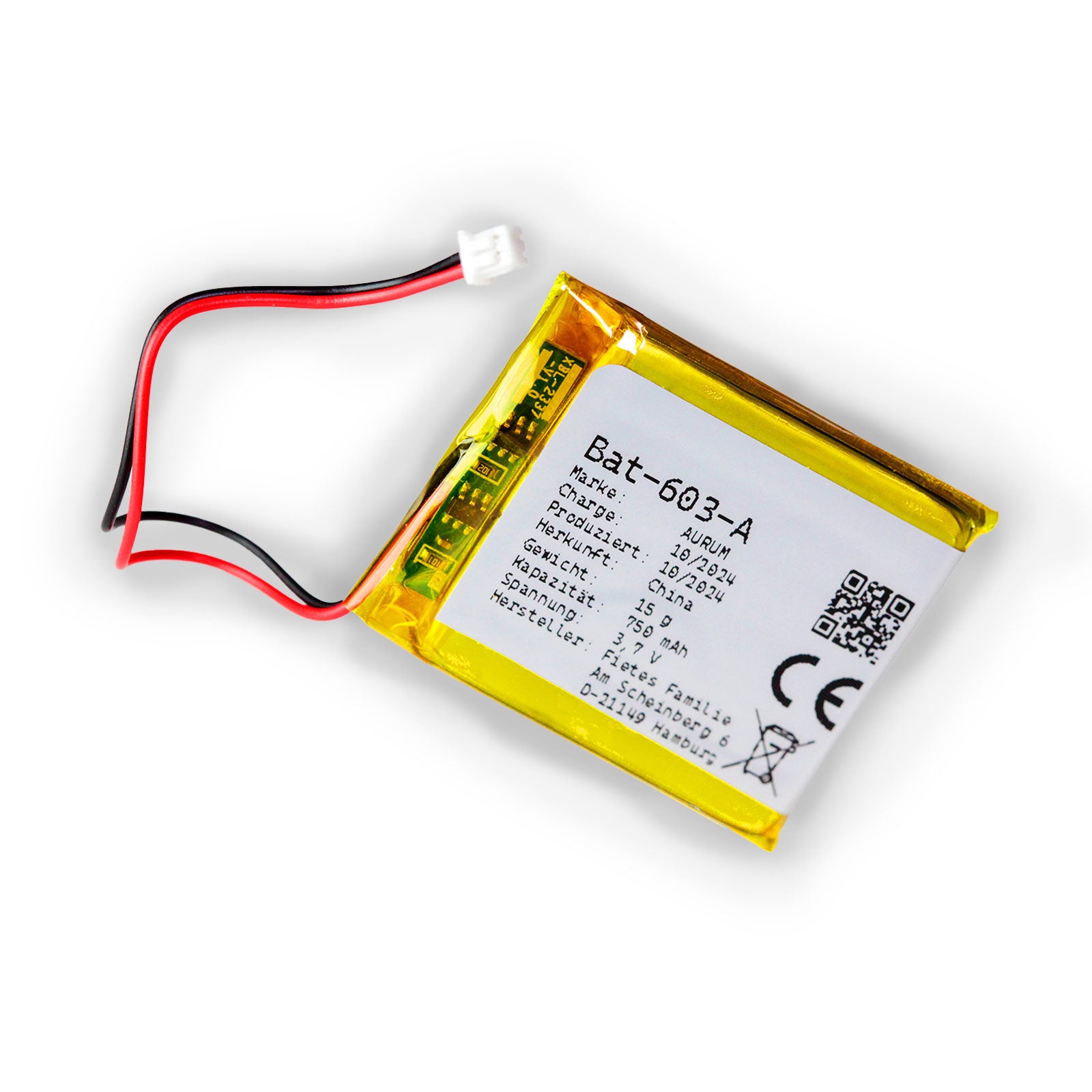 Batterie pour babyphones GHB, BOIFUN, Boavision VB601, VB603, VB605, Oretti V8, babyphones, etc.