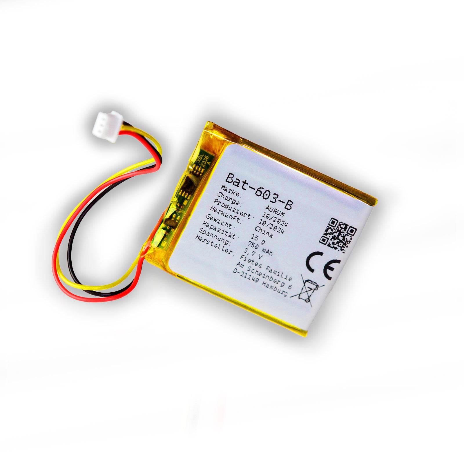 Batterie pour babyphones GHB, BOIFUN, Boavision VB601, VB603, VB605, Oretti V8, babyphones, etc.