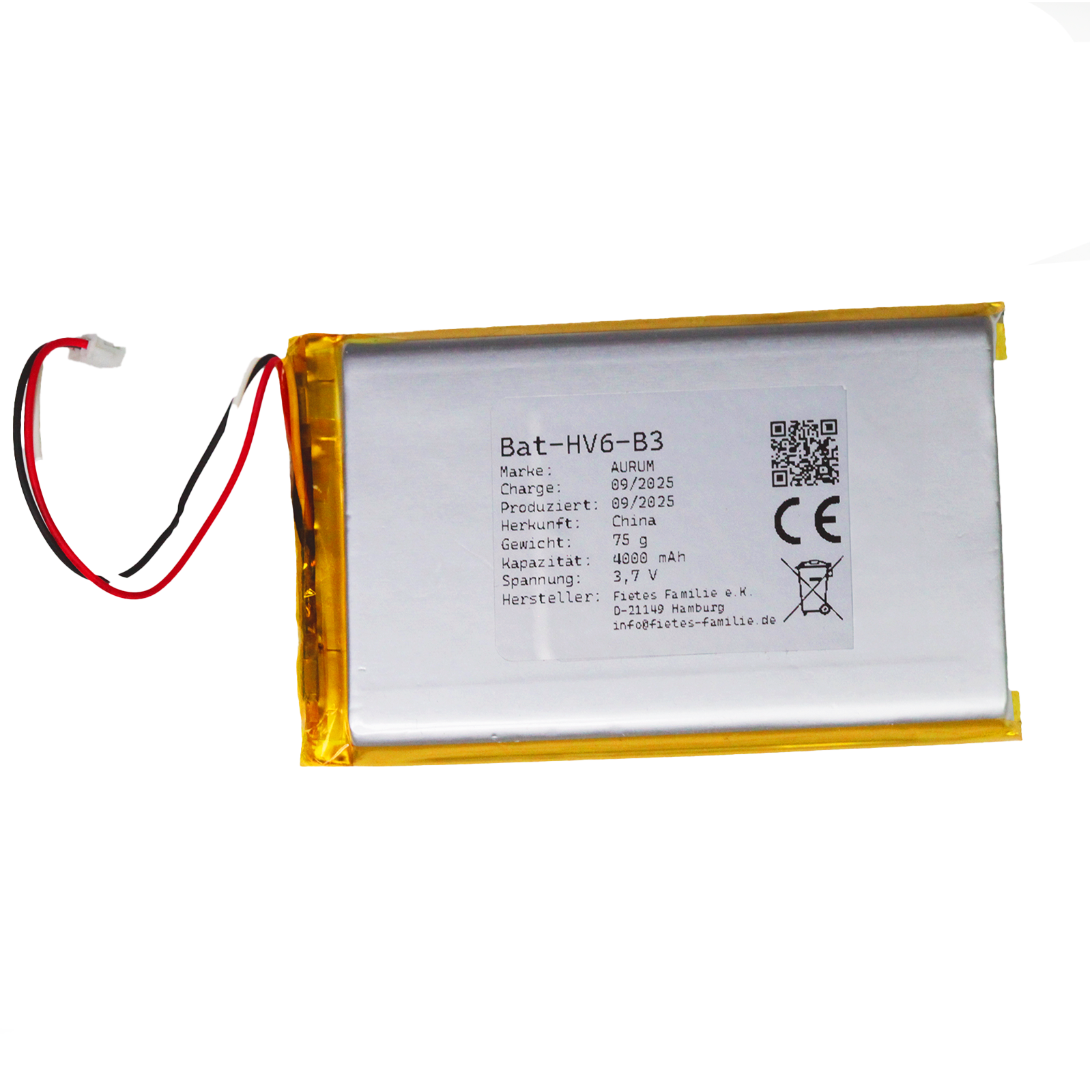 Batterie pour Boifun 4TM et CZEview BM6