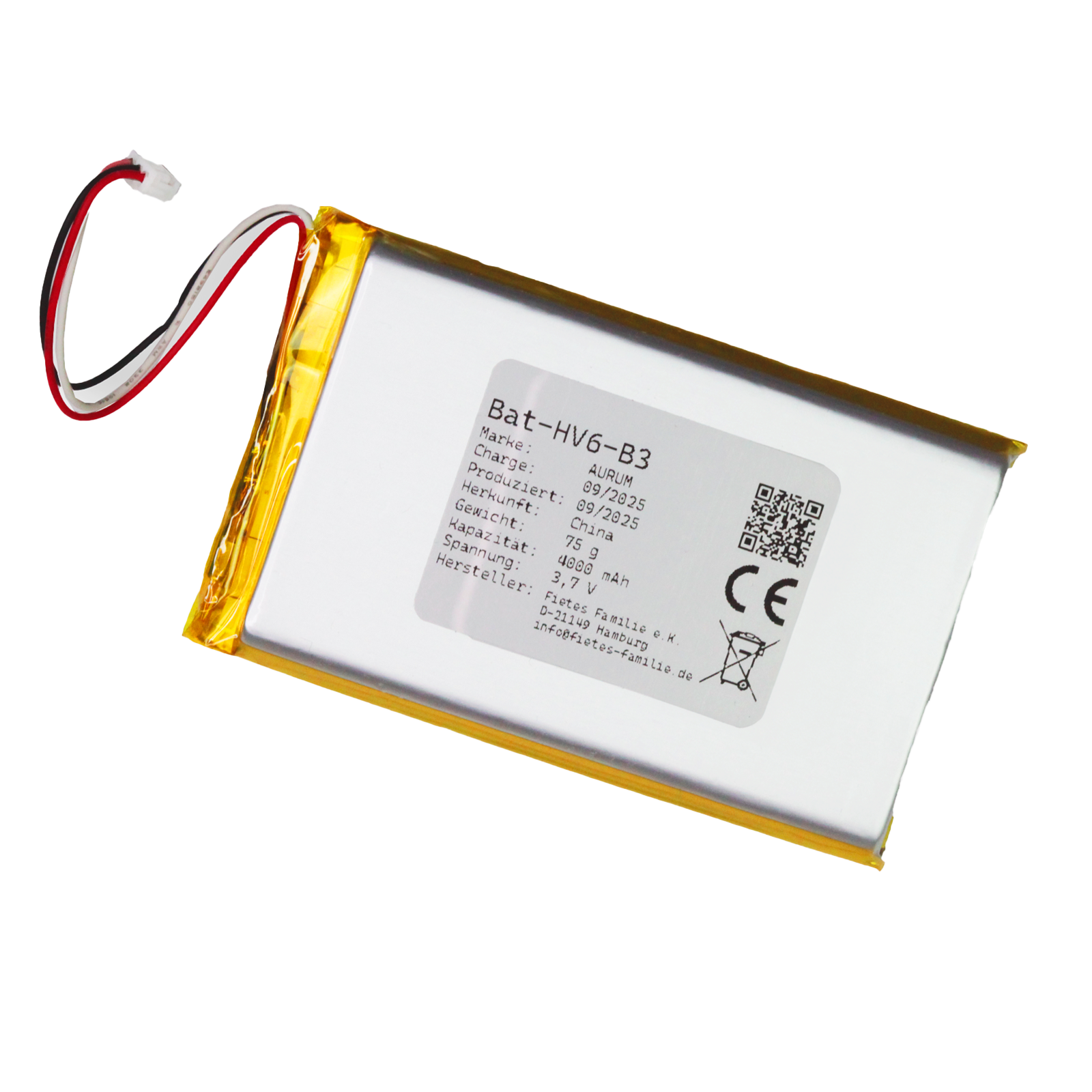 Batterie pour Boifun 4TM et CZEview BM6